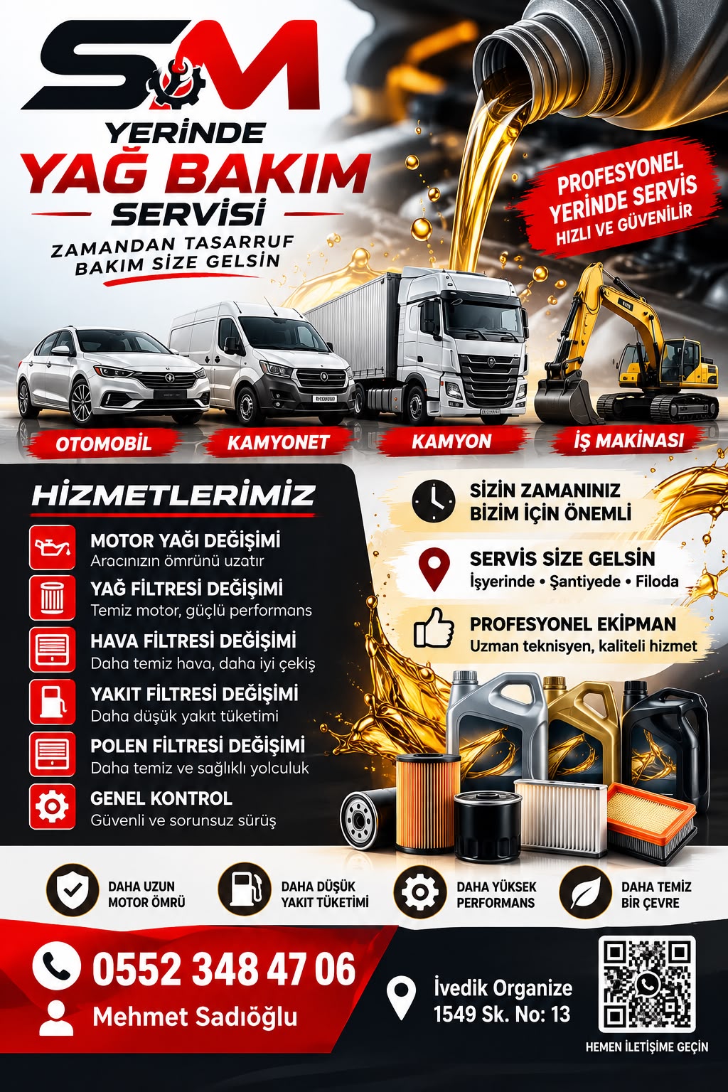 S&M hizmetler afişi